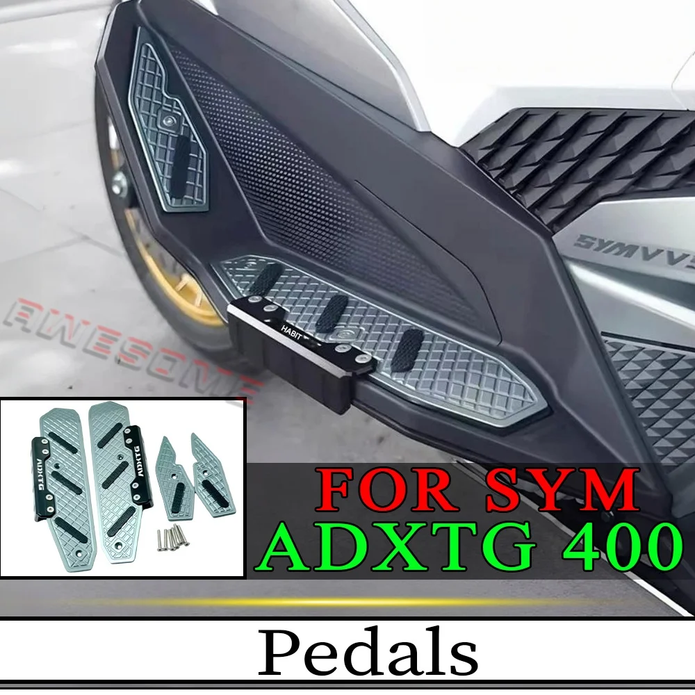 Anti-Slip Foot Pedals For Fit SYM ADXTG 400 Aluminum Alloy Material