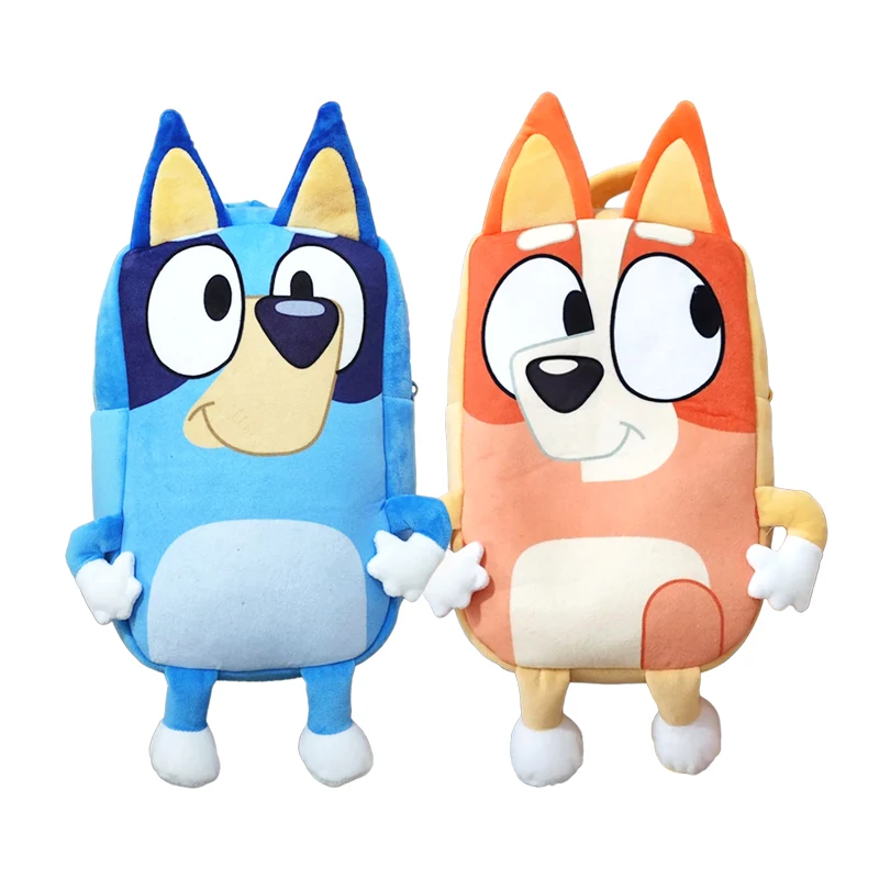 Bluey Bingo Muffin Dog Cartoon Plush Bag Anime Figure Models Cute Mini Backpack School Bag Shoulder Bag Gift For Children