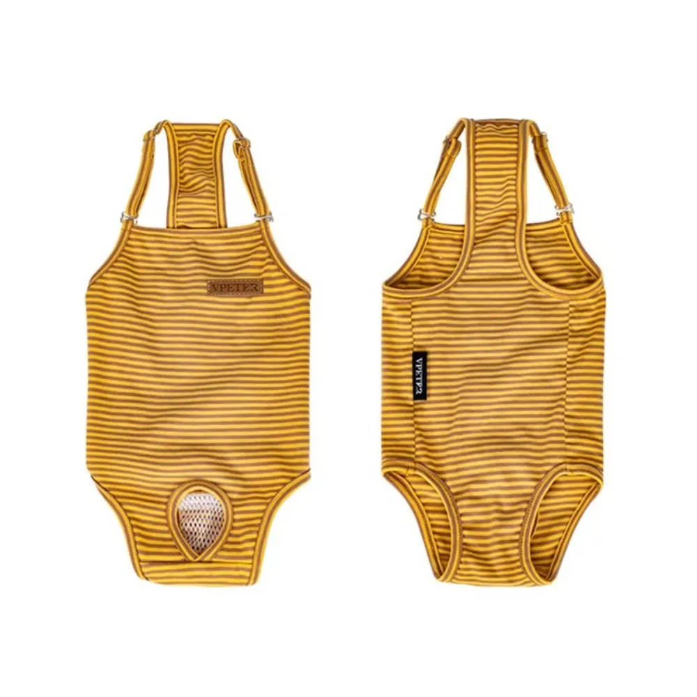 

Pet Jumpsuit Female Dog Physiological Pants Stripped Washable Dog Sanitary Panties Belly Wrap Underwear Cat Dog Shorts Diapers