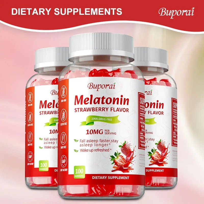 Melatonin Gummies 10mg - Improves Sleep Quality, Promotes Deep Sleep, Relaxes Sleep, Promotes Fast Falling Asleep, Vegetarian