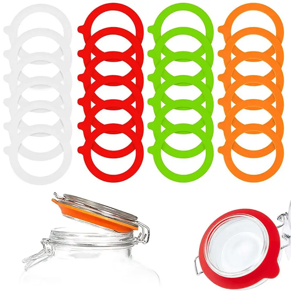Regular Mouth Airtight Silicone Leak-proof Rings Sealing Rings Seals Mason Jar Gaskets