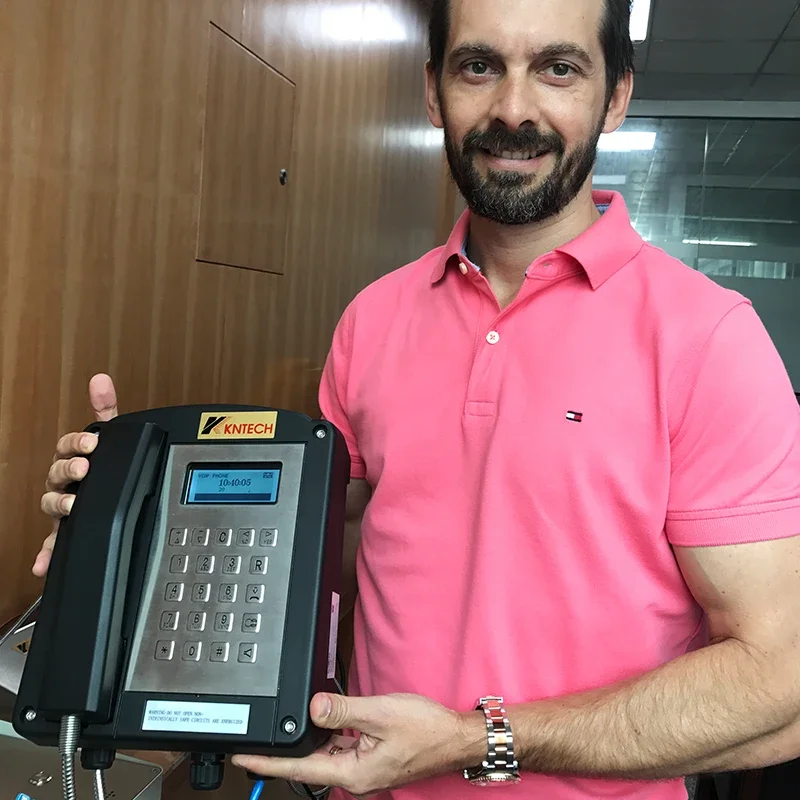 Telefono intrinssicamente sicuro Telefono ignifugo testato IECEX KNEX-1