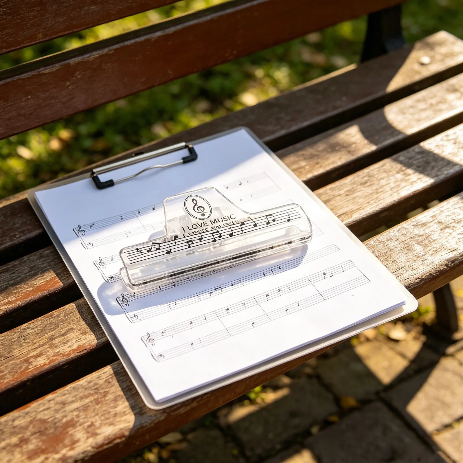 Extra Large Metal Sheet Music Holder Clip for Piano Guitar Violin Orchestra Band Rehearsal Practice Studio Notation Clamp