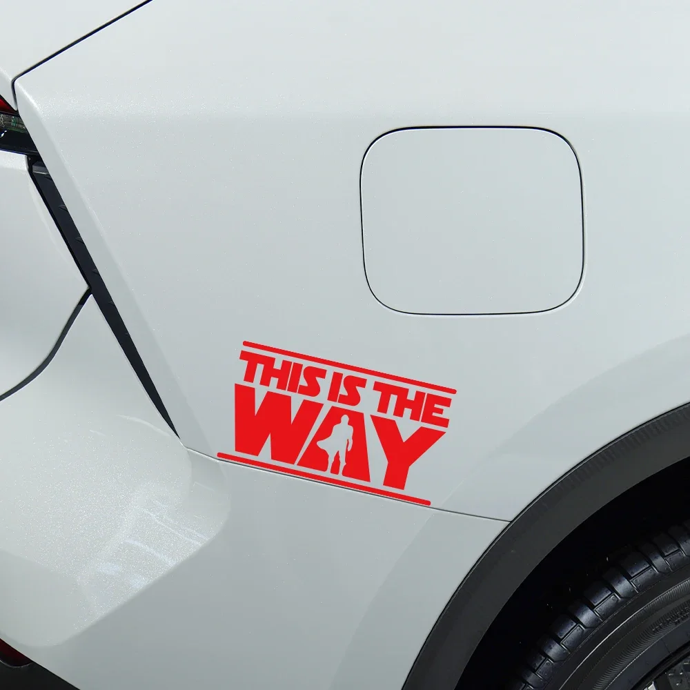 Car Sticker This Is The Way Vinyl Decal MANDALORIAN CREED Waterproof Sticker Car Window Door Auto Exterior Decor Accessories