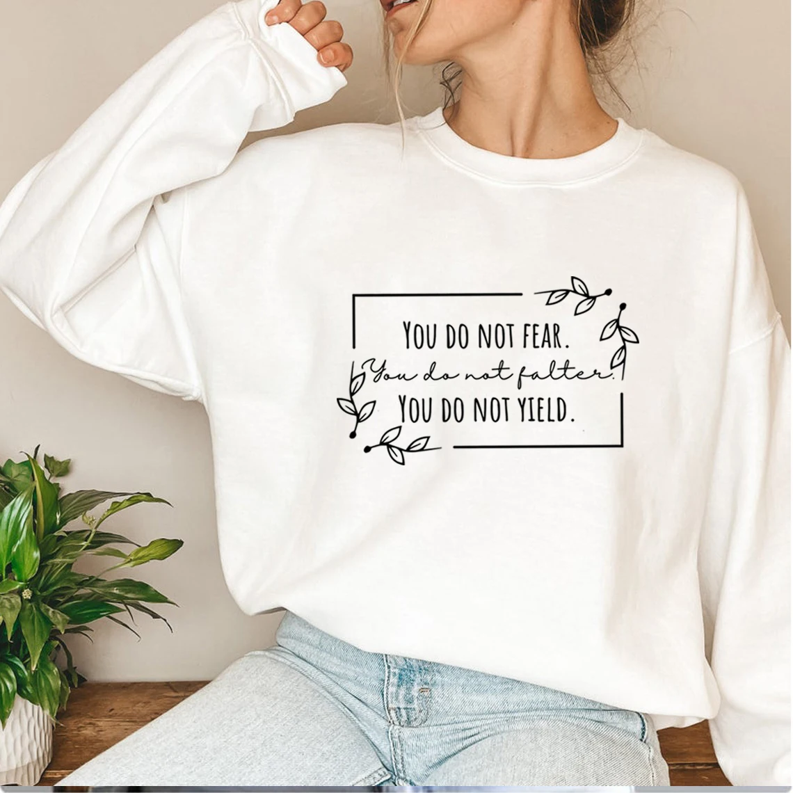 You Do Not Yield Sweatshirts Sarah J Maas Sweater ACOTAR Shirts Throne of Glass Tees Unisex Trendy Aesthetic Casual Hoodies Tops