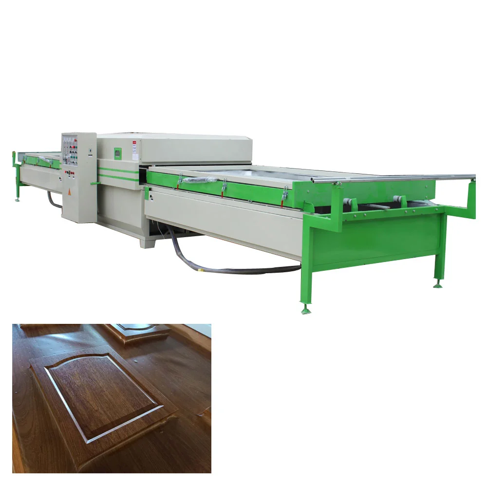 Full Automatic PVC Foil Vacuum Membrane Press Laminating Machine for Wood Door Cabinet PVC Vacuum Lamination Machine Price