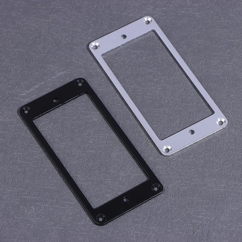 2Pcs Aluminum Alloy Neck Bridge Humbucker Pickup Mounting Ring Neck Bridge Pickup Curved Frames Set For Guitar