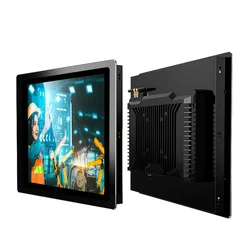 Pantalla táctil capacitiva de brillo a prueba de polvo e impermeable, Windows plano puro, 10,4 pulgadas, tableta Industrial integrada, Panel de ordenador PC