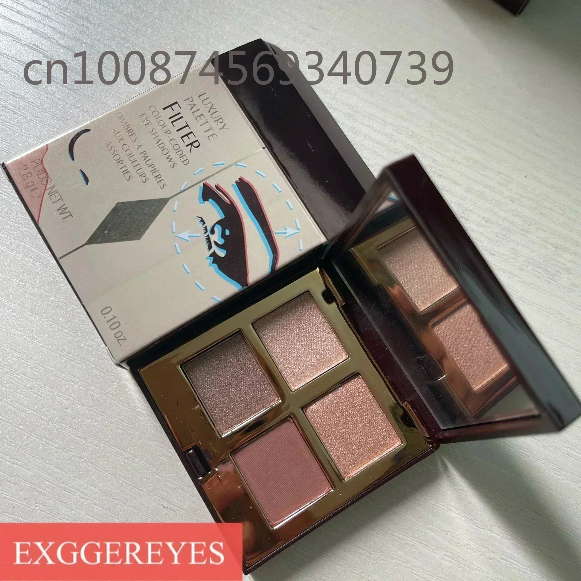 BUENO 4 colores PILLOW TALK EYESHADOW Maquillaje Sombra de ojos 2.8g Herramienta de maquillaje