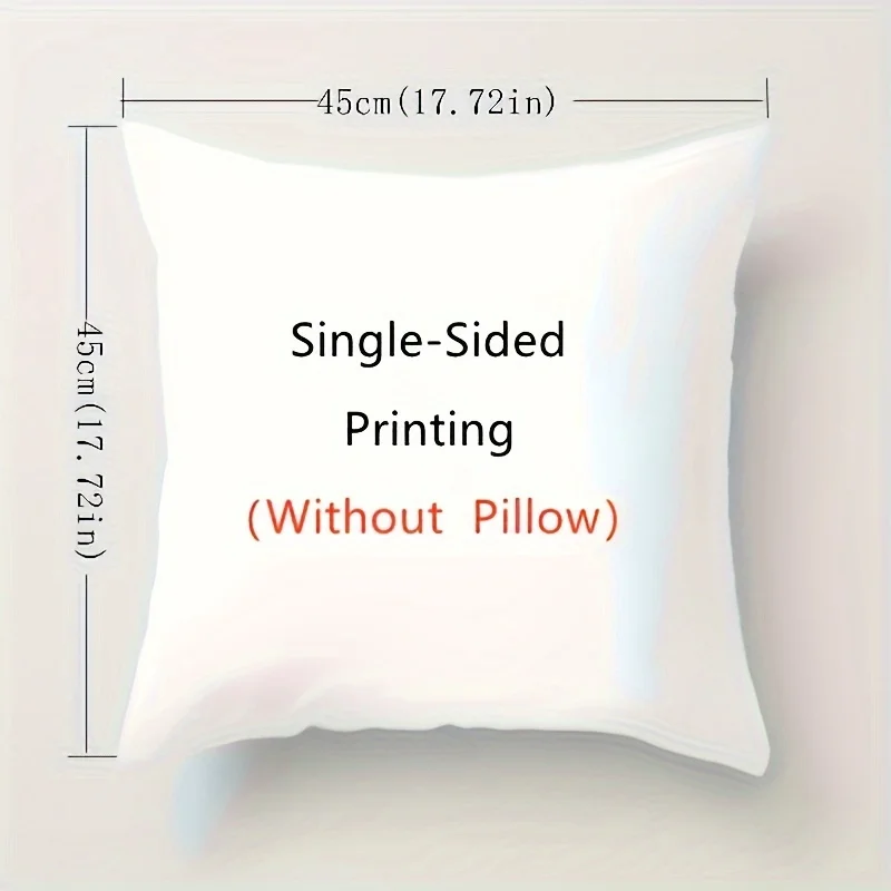 1pc Christmas pillowcase.wreath Santa Claus printed pillowcase,home sofa bed pillowcase festive atmosphere decoration pillowcase