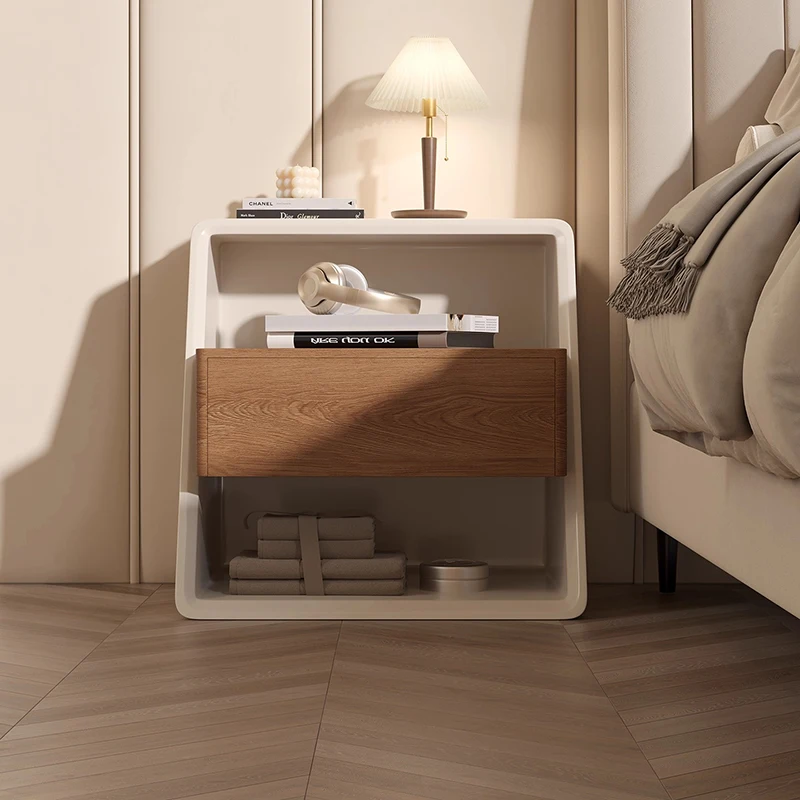 

European Vintage Bedside Cabinet Luxury Modern Storage Elegant Night Tables Unique Dressers Mesa De Noche Bedroom Furniture