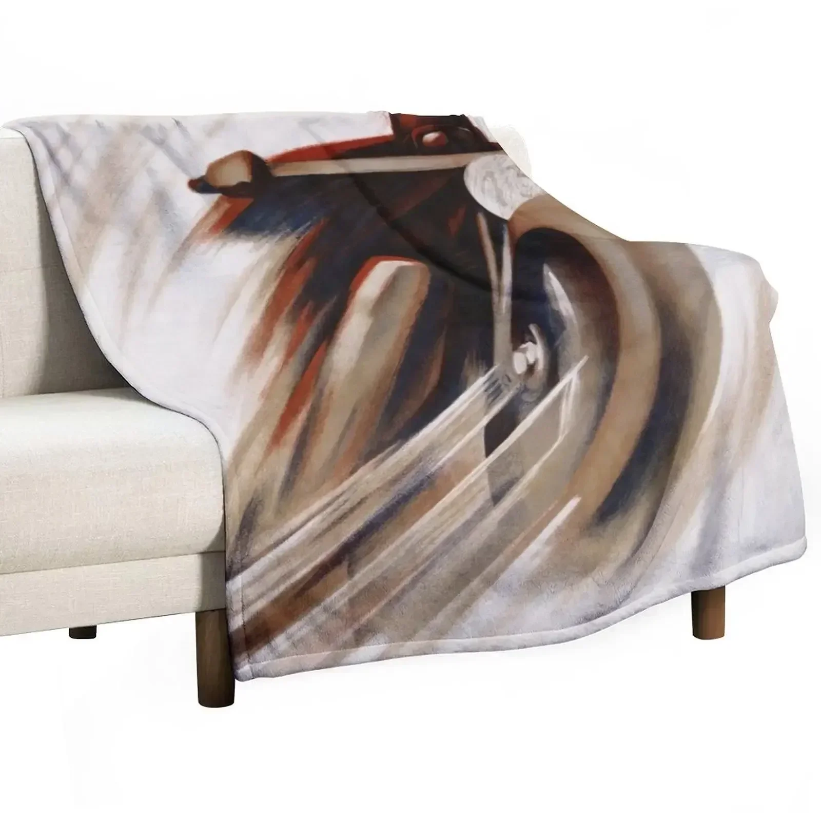 

Art Deco Swiss motorcycle advert motor sport Throw Blanket Thins blankets and throws Blankets