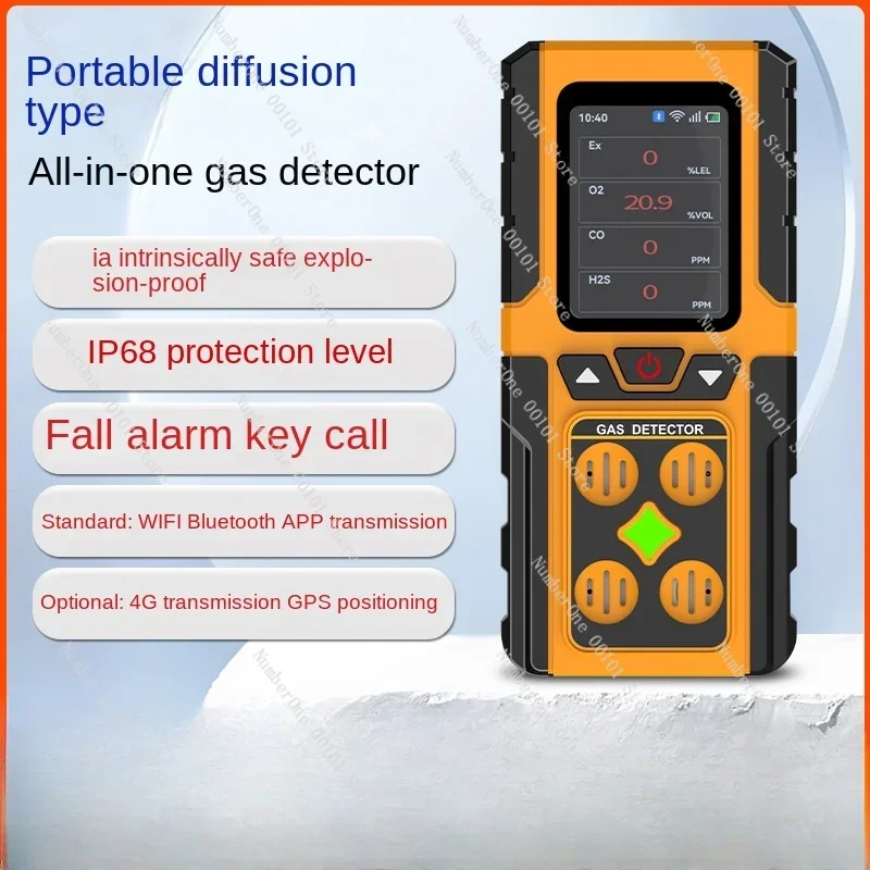 Portable Four-in-One Gas Detector