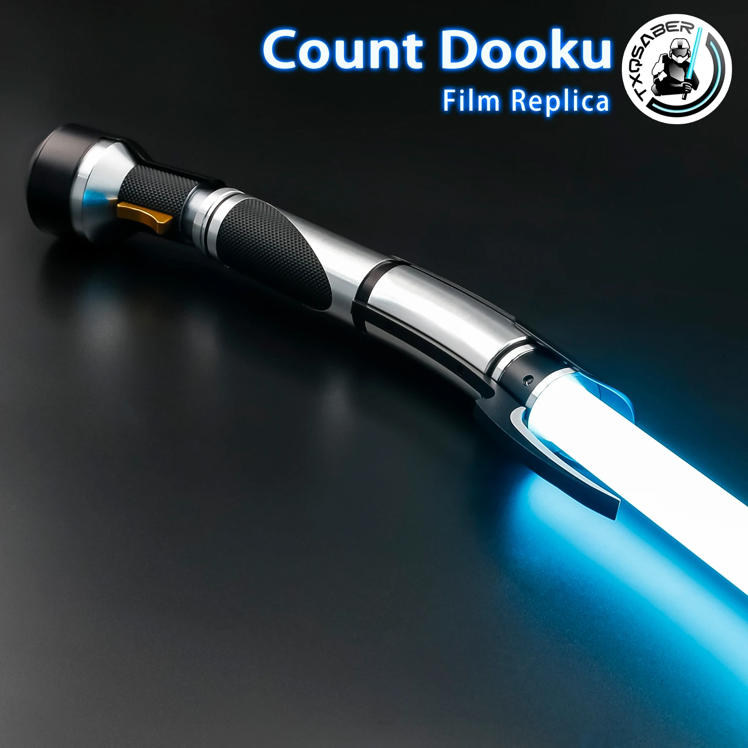 

TXQSABER Count Dooku Replica Lightsaber Metal Curved-hilt Neo Pixel Heavy Dueling Cosplay Sith Darth Tyranus Laser Sword Force