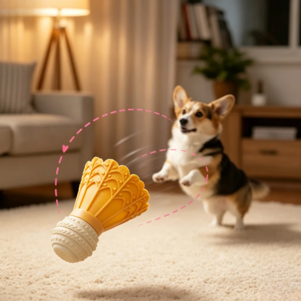 1PCS Dog toys, teething sticks, chew resistant toys, badminton training, self fun, relieve boredom