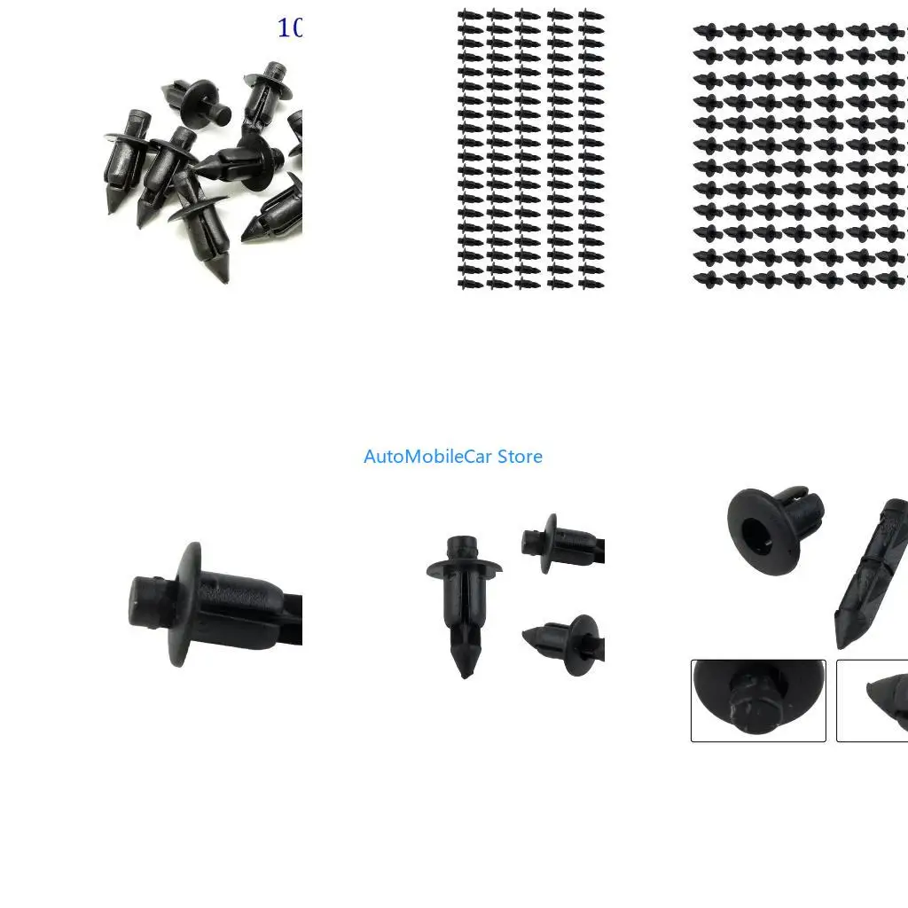 G8TE 100pcs Versatile Motorcycle Screw Clips Weatherproof Fastening Solution Motorcycle Retainers set for Bike Maintainance