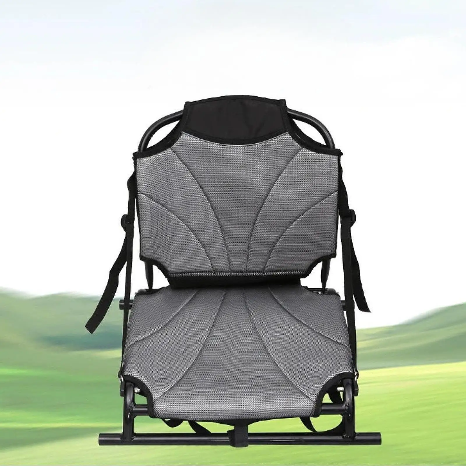 Folding Kayak Seat Pad with Back Support, Versatile Fishing Seat, Outdoor Chair for Canoeing Fishing Paddle Board Kayaking
