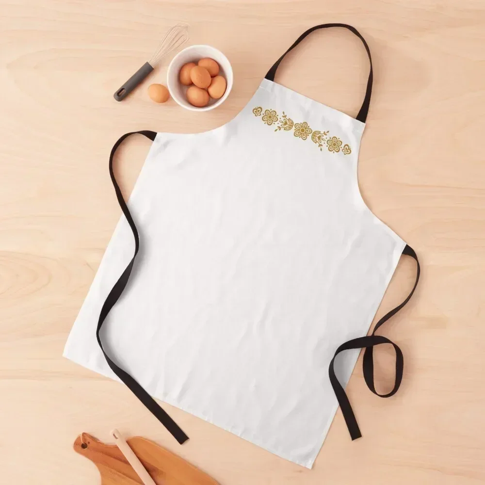 

Vintage Pyrex Butterfly Gold on White Design Apron Kitchen Items For Home Chef Uniform Women Apron