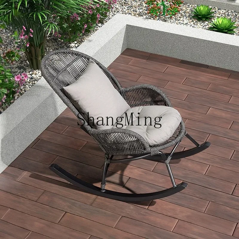 CL  leaf outdoor bed balcony aluminum alloy recliner courtyard lunch break indoor lazy bed creative leisure sofa