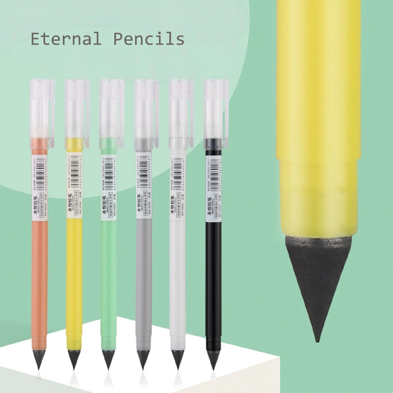 

Makeasy Eternal Pencils Inkless Pen Everlasting Pencil With Replaceable Nibs Magic Writing Pencil For School Office