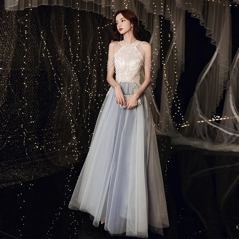 

Robe de soiree Новое тонкое вечернее платье с круглым вырезом на молнии Свадебные элегантные вечерние платья Вечернее платье Платья для выпускного вечера Роскошное платье