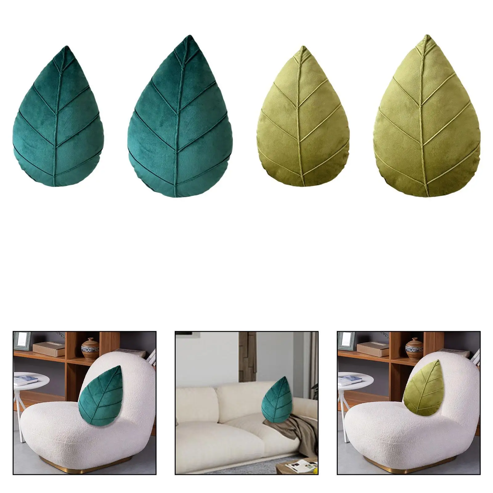 

Leaf Decorative Pillow Plant Pillow Plush Throw Pillow Cushion for Living Room Nursery