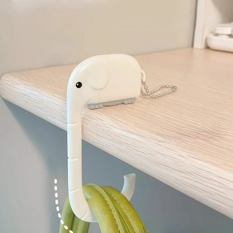 1/2/3Pcs Bag Hook Student Cute Animal Table Schoolbag Holder Wall Hanger Holder Handbag Hanger Children School Supplies