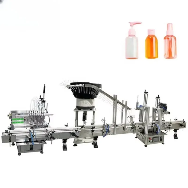 Full-automatic Small Bottle Liquid Fruit Juice Beverage Water Filling Capping Machine Filling Line For Oil And Wine