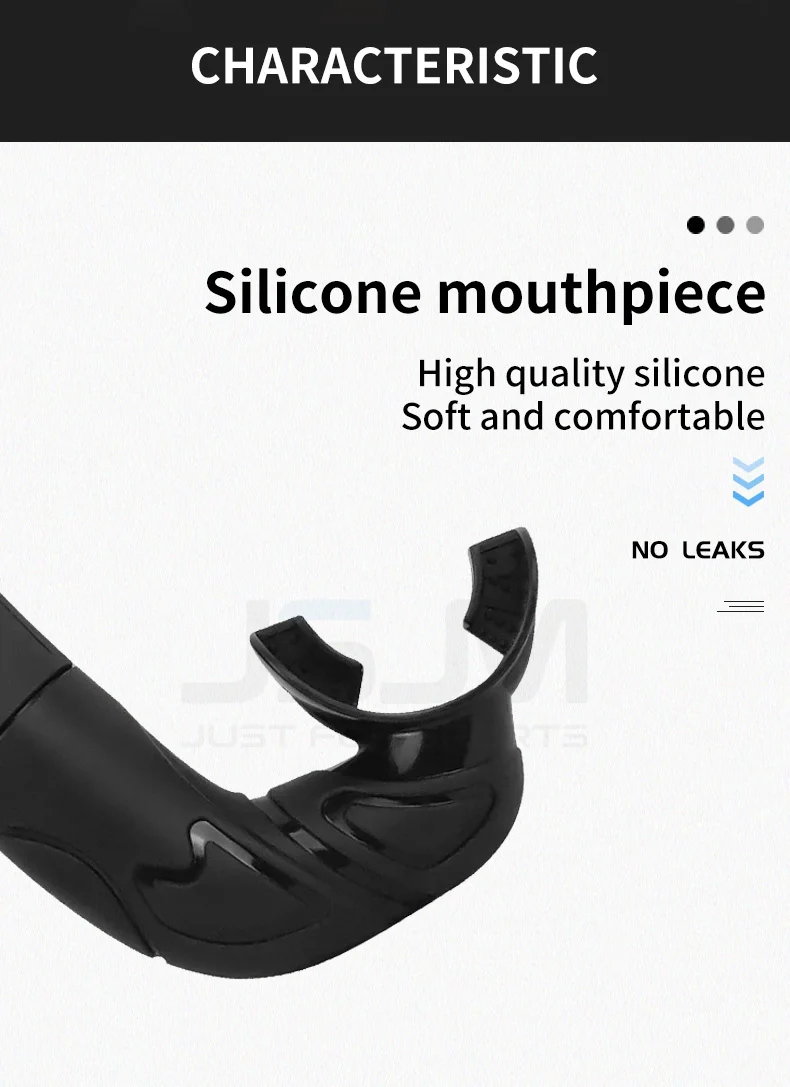 JSJM Premium Professionelles Tauchmasken-Schnorchelset aus gehärtetem Glas, beschlagfreie Schwimmbrille, Schnorchelausrüstung für Erwachsene – Detail 9