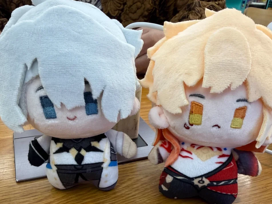 10cm 혼카이: 스타 레일 플러시 인형 파이논 마이데이 아나샤 플러시 인형 불가사리 몸 만화 펜던트 키체인 선물