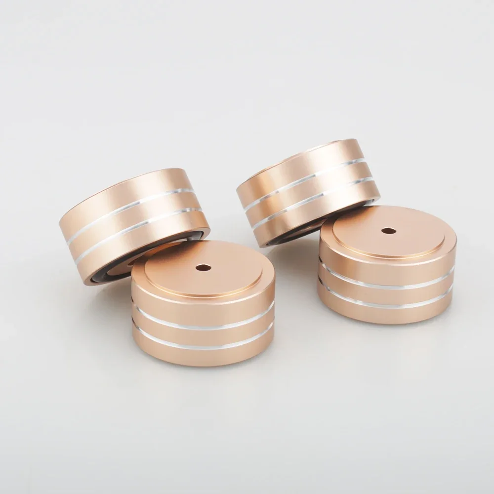 4 Stück 40x20mm Aluminium Stoßdämpfende Isolationsfüße HIFI Lautsprecher Verstärker Plattenspieler DAC Audio Basisständer – Detail 11