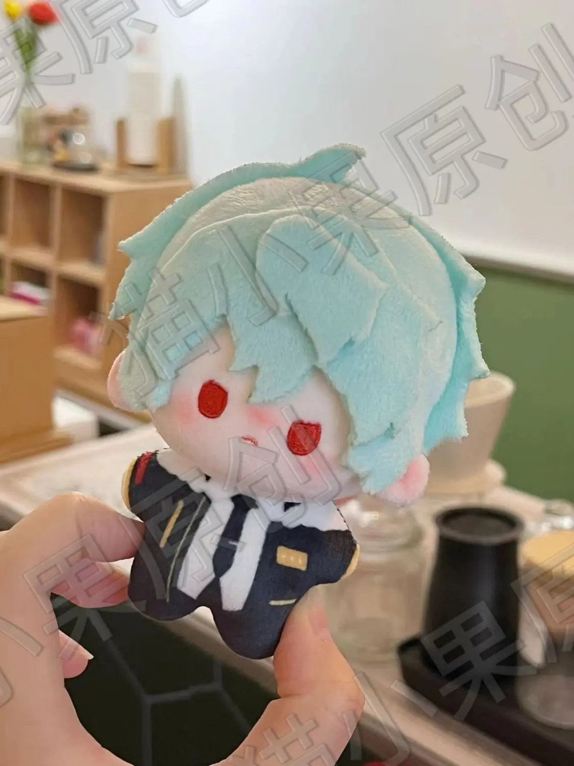 10cm Anime Game Collar×Malice Okazaki Kei Enomoto Mineo Sasaduka Takeru Cosplay Plush Doll Cute Backpack Pendant Keychain Gifts