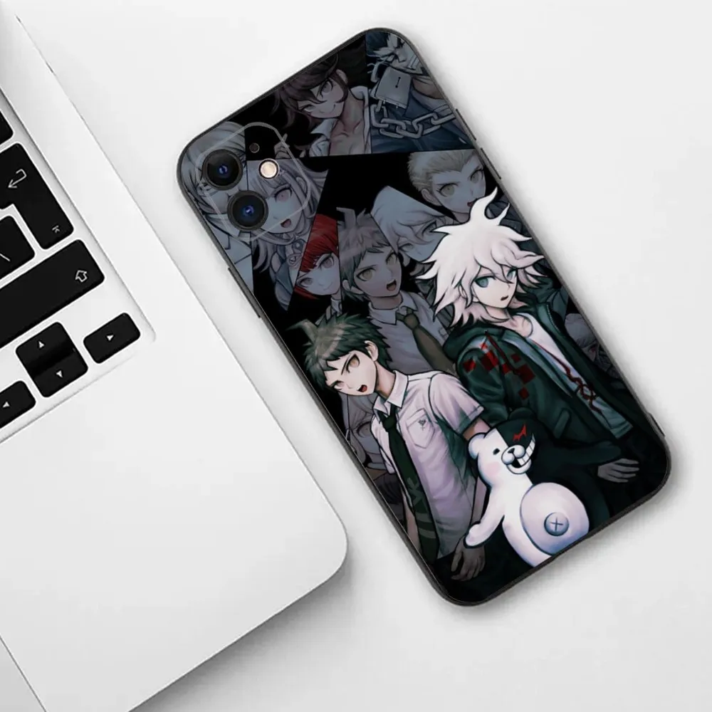 Anime D-Danganronpa  Phone Case For iPhone 15,14,13,12,11,Plus,Pro Max,XS,X,XR,SE,Mini,8,7 Soft Silicone Cover