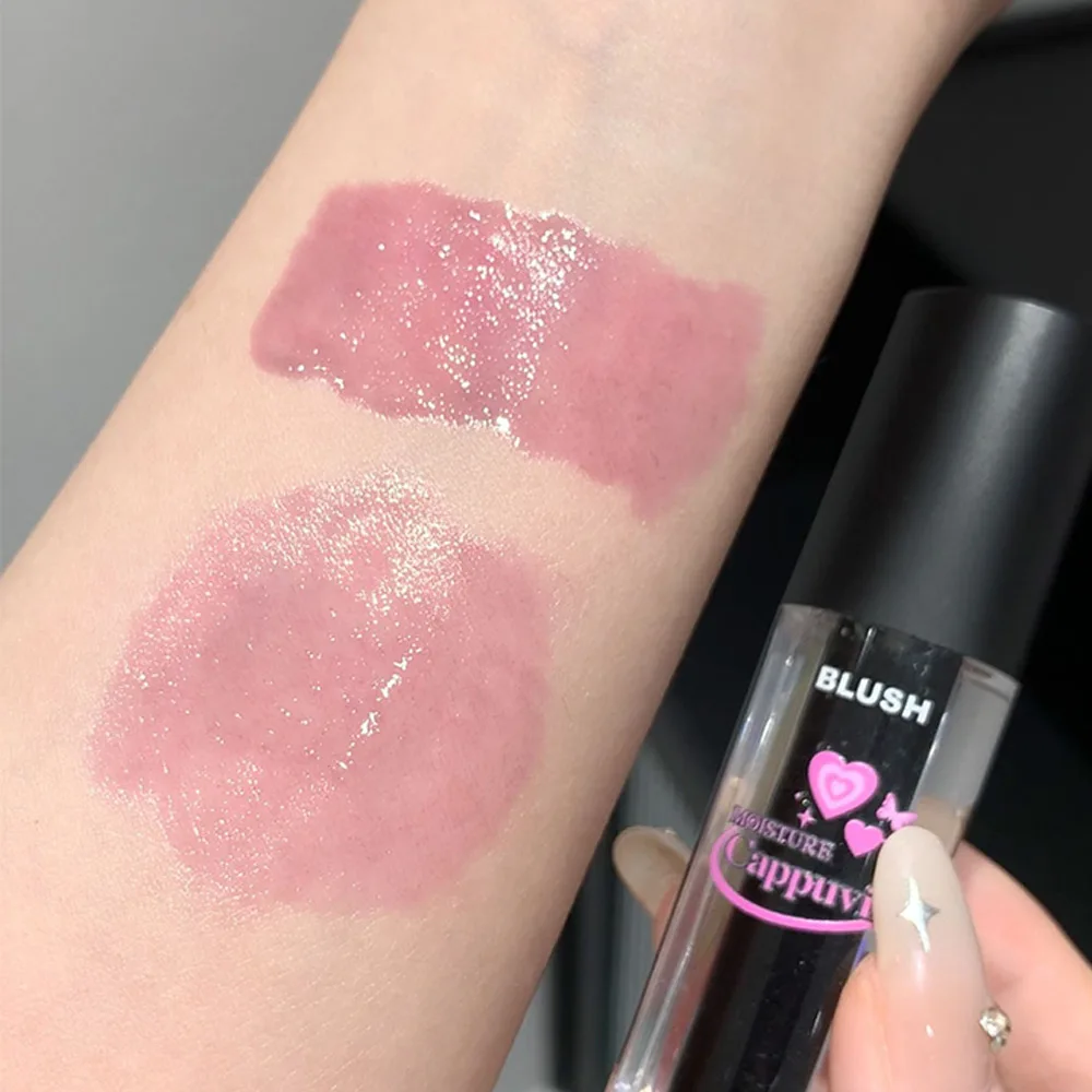 Cappuvini-Fard à joues liquide pour femme, couleur pêche, cœur, bulle, chaud, changement, apparence naturelle, maintien du maquillage