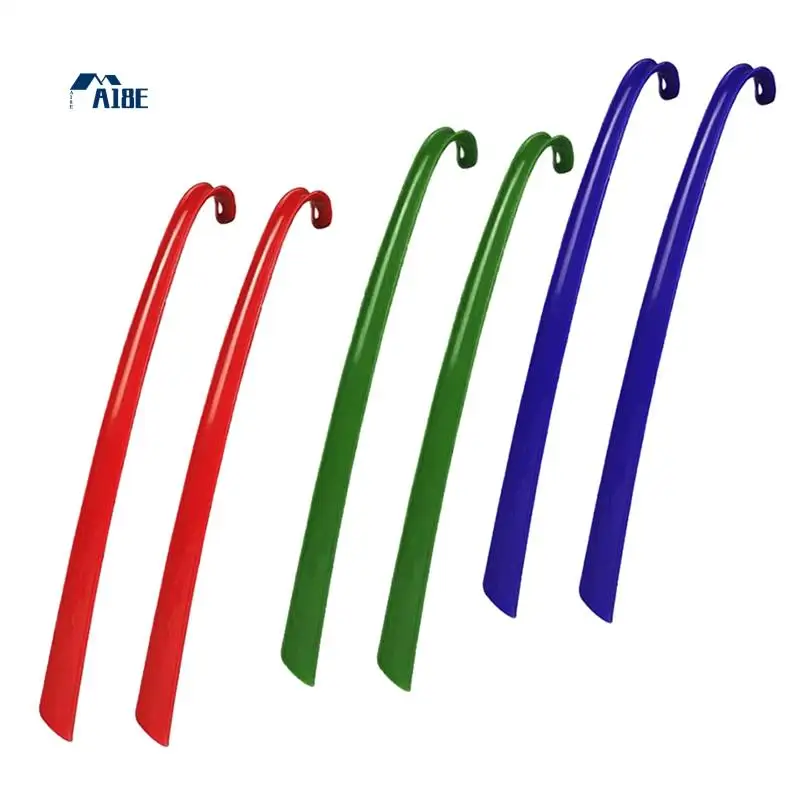

A18E-6 Pcs Hook Shoehorn Handle Shoe Helpers To Put On Your Shoes Shoe Lifting Helper Portable Shoe Horns Shoehorn Tools