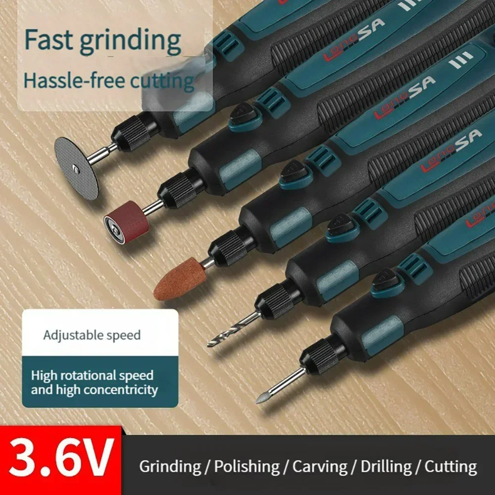 5000-10000-15000r 3.6V USB Wireless Electric Drill Engraving Pen Mini Grinder for Grinding/Polishing/Engraving/Drilling/Cutting