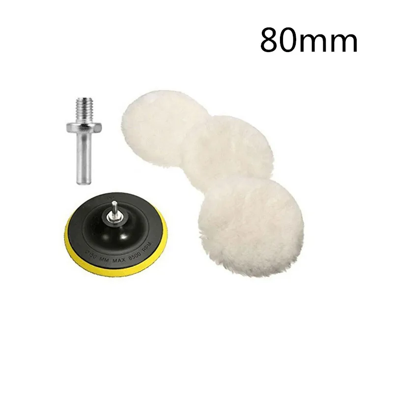 Universele Auto Polish Pad 3/4 inch Voor M10/M14 Zachte Wol Machine Waxen Polijstmachine Auto Body polijsten Schijven Schoonmaken Accessoires