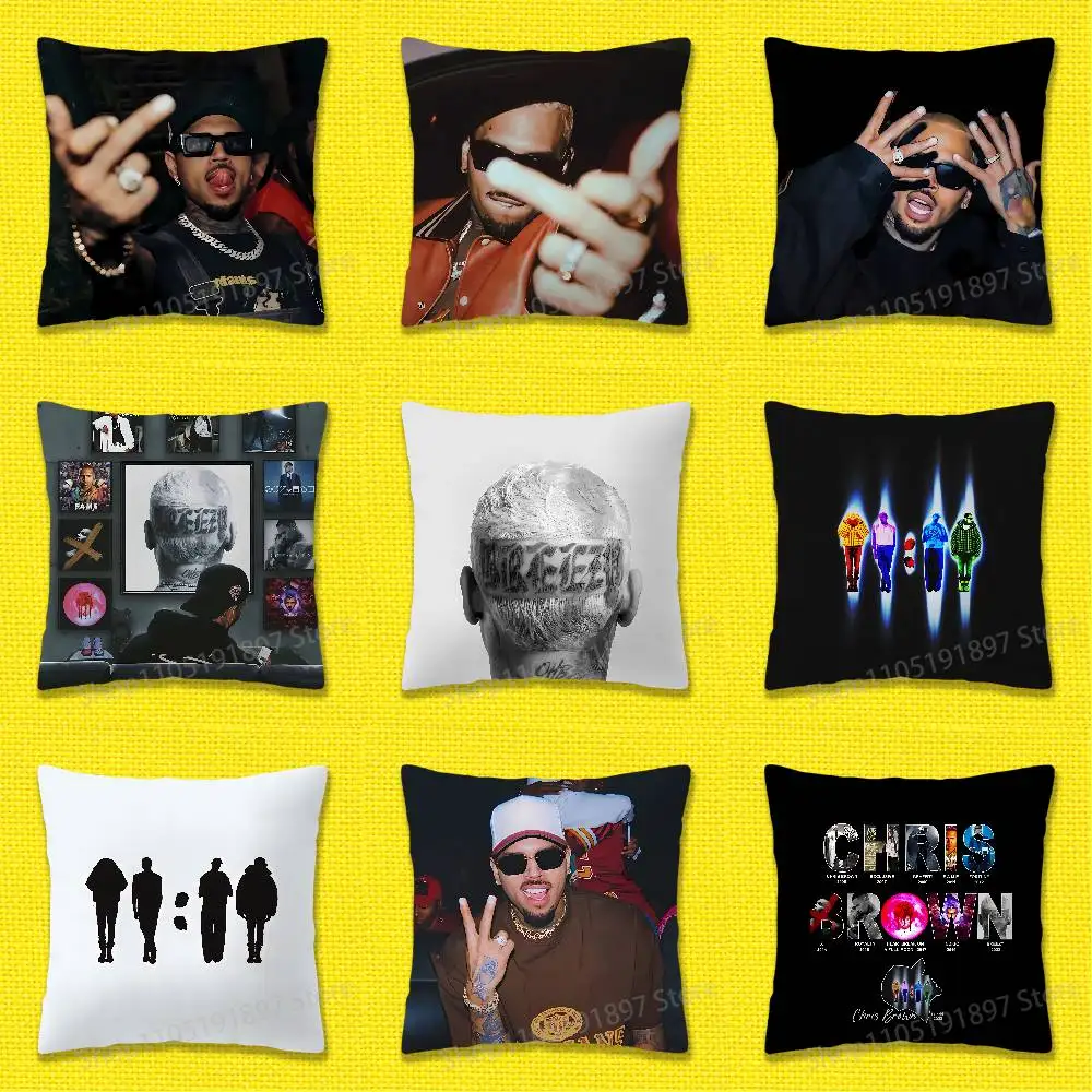 

C-Chris B-Brown Breezy Throw Pillow Case For 55x55cm 40x40cm 45x45cm 50x50cm 30x30cm Square Office Pillowship Cover