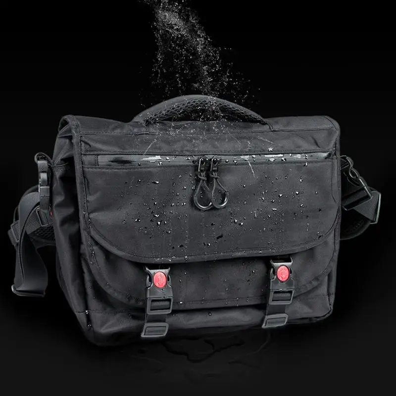 Messenger Bag For Men Camping Crossbody Bag Large Capacity Messenger Bag Waterproof Motorcycle Shoulder Bag For Riding Hiking