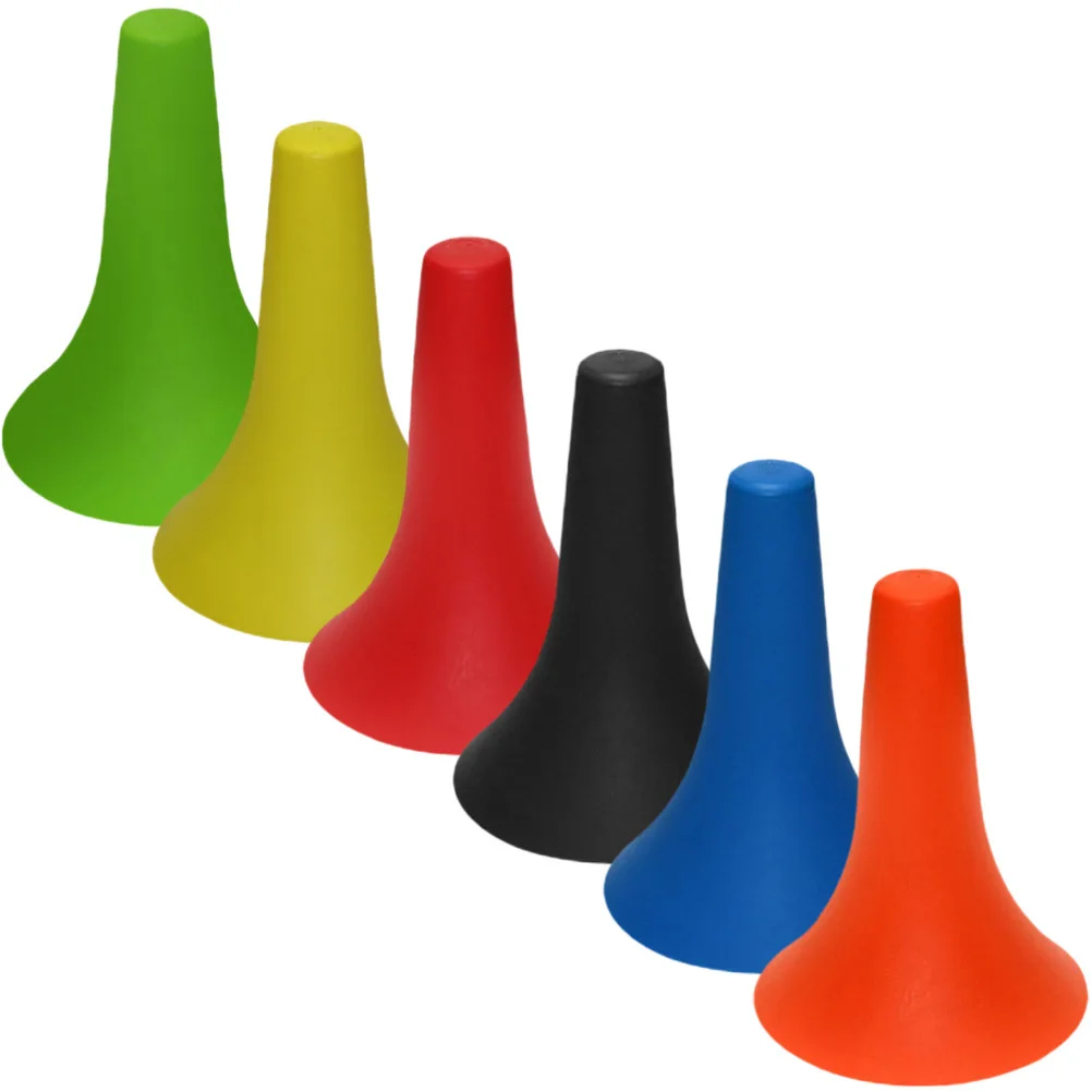 

6pcs Basketball Training Cones Plastic Soccer Horns For Youth Football Agility Equipment Stackable Sports Training Obstacle