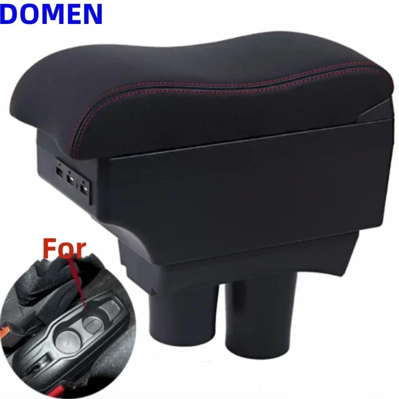 

NEW For Citroen C3 C2 Car Armrest Storage Box Cup Holder Modification Accessorissories with USB