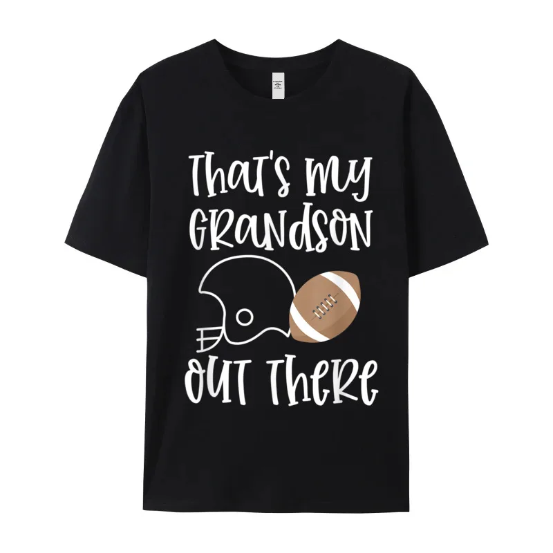 Thats My Grandson Out There Tops & Tees Cute Crew Neck Normal Short Sleeve 100% Cotton Female T Shirt Crazy Tee-Shirts