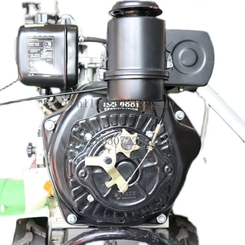 متوفر في المخزون محراث صغير كرنك يدوي بداية خالية من السحب 173/178/186/188/195F محرك ديزل مبرد بالهواء ستة مخالب نموذج جديد