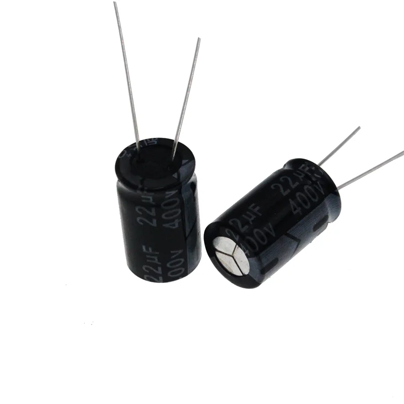 50pcs 22uF 400V 22MFD 400WV 10*17mm Aluminum Electrolytic Capacitor Radial