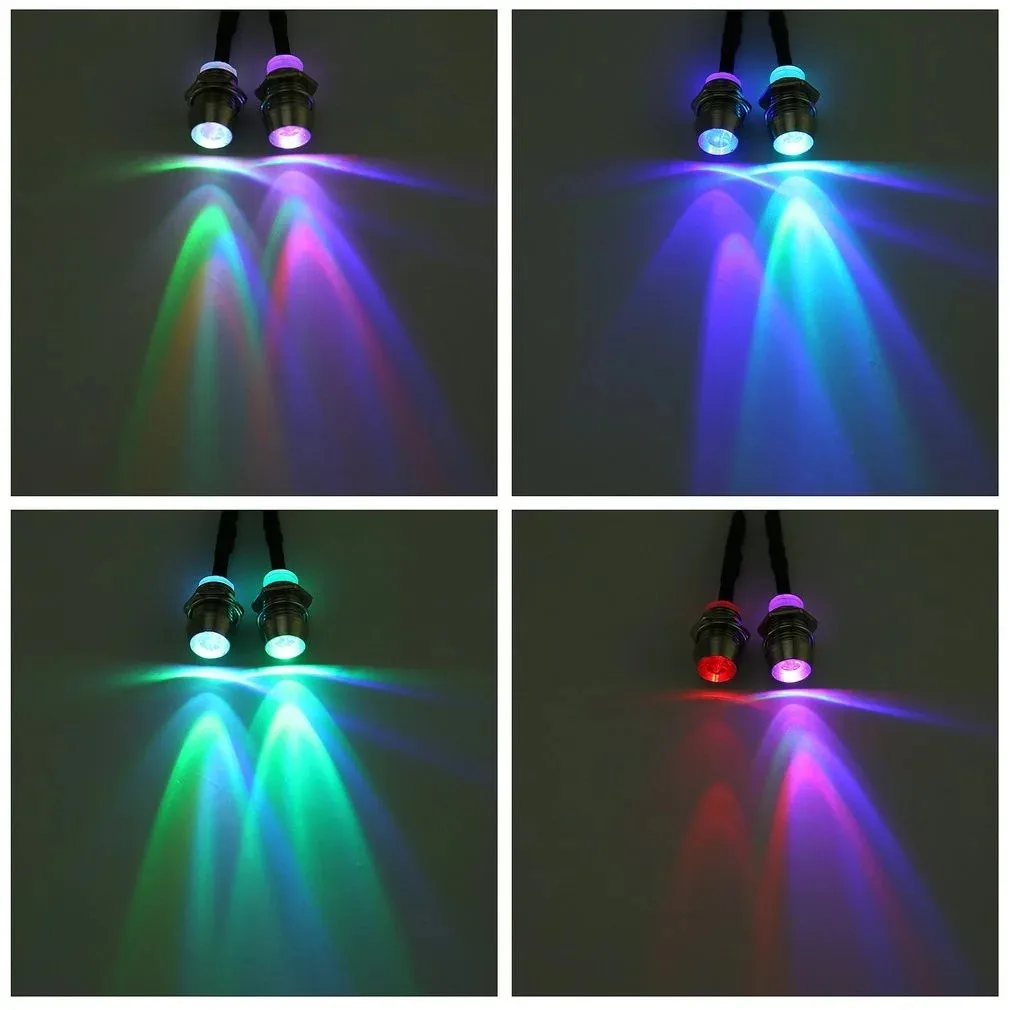RC LED-Lichtset Scheinwerfer für 1/10 1/8 1/12 RC Auto Truck Crawler Drift Car Frontscheinwerfer Rücklicht TRAXXAS HSP HPI MN99 MN90 – Detail 2