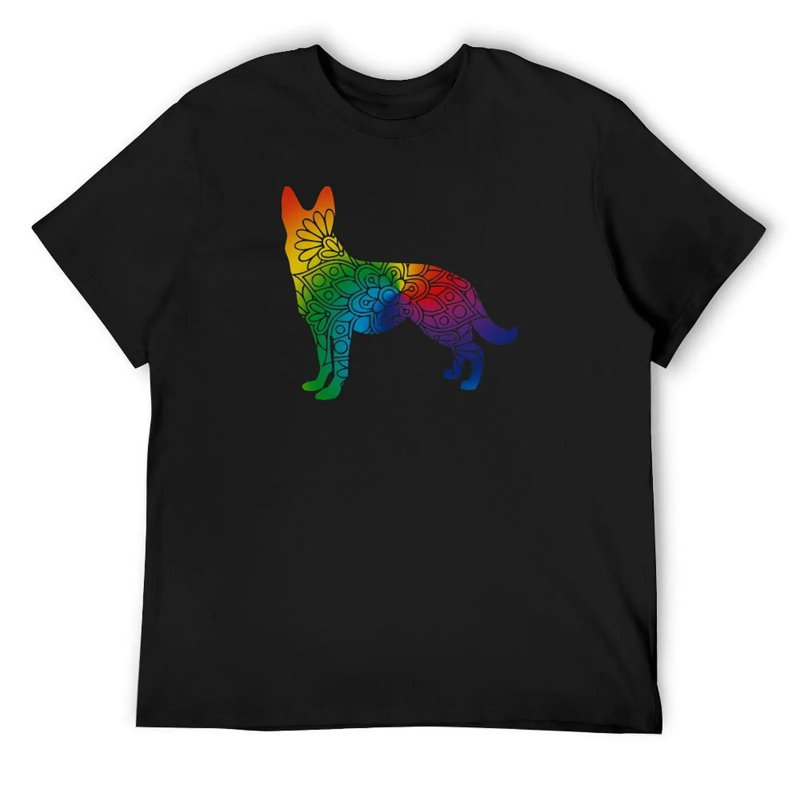 

German Shepard Warm Colors T-Shirt shirts graphic tees summer clothes shirts graphic mens t shirts