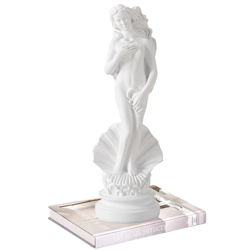  Nordic Venus Goddess Greece Angel Aphrodite Sculpture 18CM Resin Home Living Room Decor Figurine Classical Art Small Statue