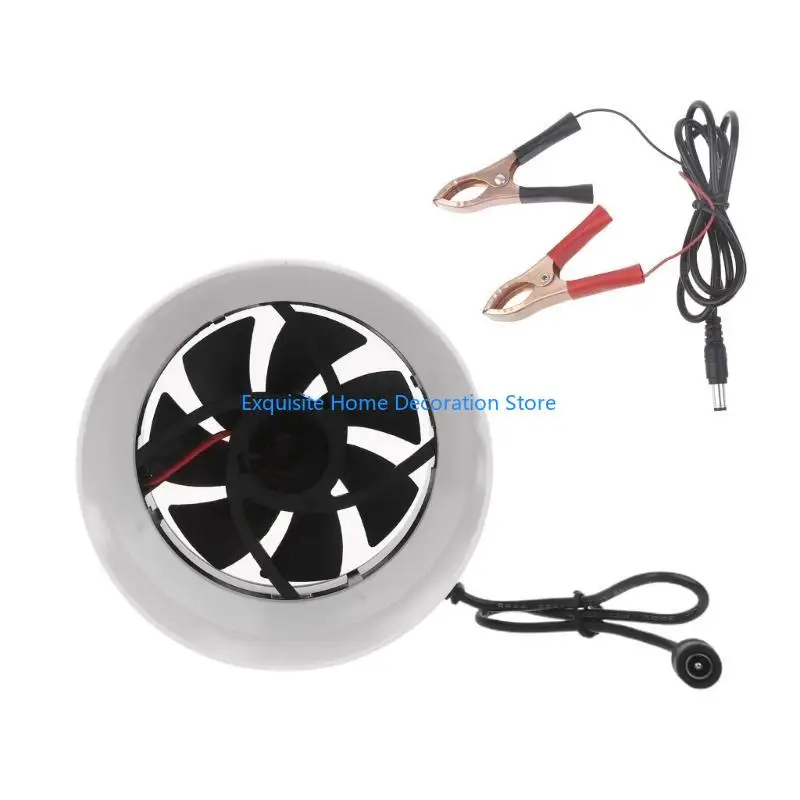 L5BF 4.3 بوصة مضمنة الداعم القناة مروحة العادم مروحة المنزل مضمنة الأنابيب مروحة القناة الحمام النازع التهوية منخفضة الضوضاء #4