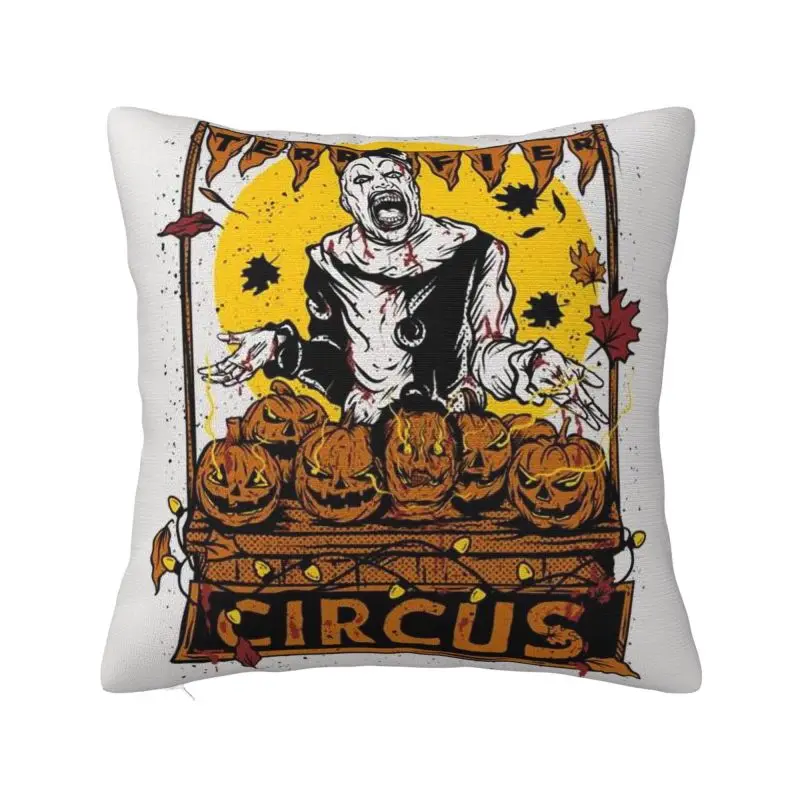 Custom T-Terrifiers Horror Movie Cushion Covers Sofa Home Decor Square Pillow Cover