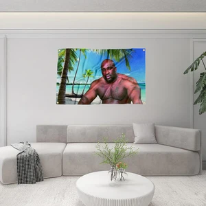 Barry Wood'un Komik, Poster, Meme, Afişler, Man Cave, Halılar ve Oda Dekoru için Dört Grommetli, Yurt odası Koleji, Hediye, duvar 3x5ft 6 Büyük satış-bayrak-ahşap-1 numara